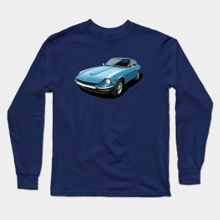 Datsun 240Z in blue Long Sleeve T-Shirt